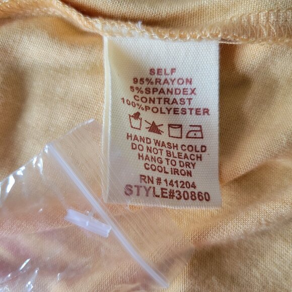 NWT Hem & Thread Women’s Top, L, Yellow, Crochet Detail, Dress/Casual Shirt. - Picture 7 of 7